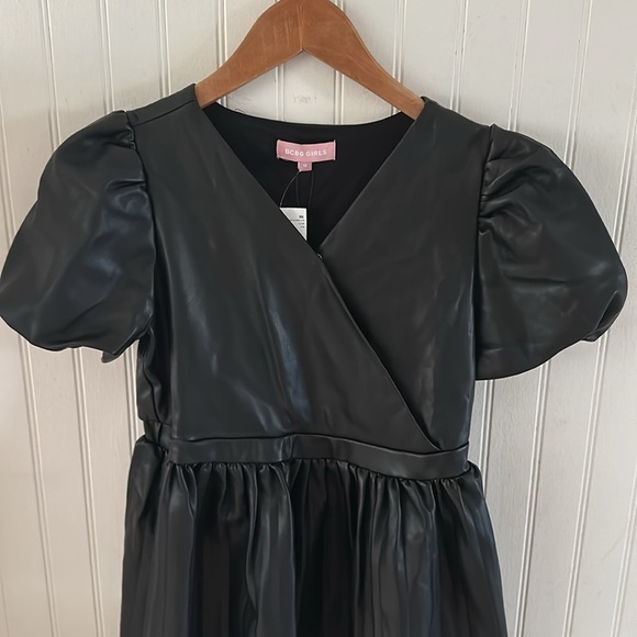 New! BCBG Girls Short Sleeves Black Dress sz 12 - Picture 5 of 9